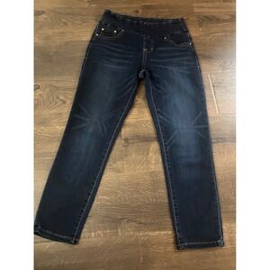 JAG Jeans Women's Pull On‎ Dark Wash Denim Pants Comfort Waist 28